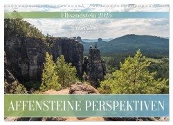 Affensteine Perspektiven - Elbsandstein (Wandkalender 2025 DIN A3 quer), CALVENDO Monatskalender - Kevin Walther