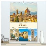 Cover-Bild zum Titel 'Florenz - Stadt mit besonderem Zauber (hochwertiger Premium Wandkalender 2026 DIN A2 hoch), Kunstdruck in Hochglanz' von 'Nina Schwarze'