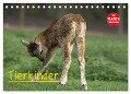 Tierkinder (Tischkalender 2024 DIN A5 quer), CALVENDO Monatskalender - Arno Klatt