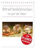 Streifenhörnchen - neugierige Nager (Tischkalender 2024 DIN A5 hoch), CALVENDO Monatskalender - Stefan Mosert