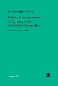 Kants Metaphysische Anfangsgründe der Naturwissenschaft - Konstantin Pollok