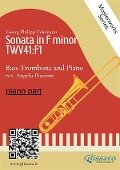 (piano part) Sonata in F minor - Bass Trombone and Piano - Angelo Piazzini, Georg Philipp Telemann