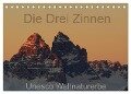 Die Drei Zinnen - Unesco Weltnaturerbe (Tischkalender 2024 DIN A5 quer), CALVENDO Monatskalender - Piet G.