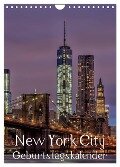 New York City Geburtstagskalender (Wandkalender 2024 DIN A4 hoch), CALVENDO Monatskalender - Thomas Klinder