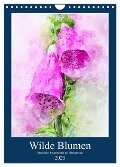 Wilde Blumen - Illustrierter Blütenzauber der Pflanzenwelt (Wandkalender 2025 DIN A4 hoch), CALVENDO Monatskalender - Anja Frost