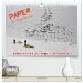 PAPERminis ¿ Ein Mixed-Media-Figuren-Projekt mit Stift und Papier (hochwertiger Premium Wandkalender 2024 DIN A2 quer), Kunstdruck in Hochglanz - Frauke Gimpel