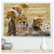 Cover-Bild zum Titel 'Wildes Leben in Botswana (hochwertiger Premium Wandkalender 2026 DIN A2 quer), Kunstdruck in Hochglanz' von 'Elisabeth Stanzer'