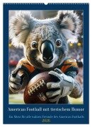 American Football mit tierischem Humor (Wandkalender 2026 DIN A2 hoch), CALVENDO Monatskalender - Peter Rübsamen