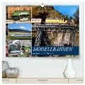 Modellbahnen aus aller Welt - H0, N, Z (hochwertiger Premium Wandkalender 2025 DIN A2 quer), Kunstdruck in Hochglanz - Klaus-Peter Huschka