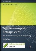 SchmerzensgeldBeträge 2024 (Buch mit Online-Zugang) - Susanne Hacks, Wolfgang Wellner, Frank Häcker, Oliver Klein