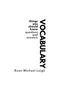 Cover-Bild zum Titel 'Vocabulary' von 'Rumi Michael Leigh'