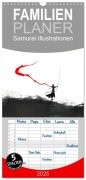 Familienplaner 2025 - Samurai Illustrationen mit 5 Spalten (Wandkalender, 21 x 45 cm) CALVENDO - Dirk Meutzner