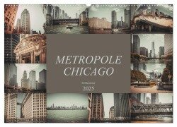 Metropole Chicago (Wandkalender 2025 DIN A2 quer), CALVENDO Monatskalender - Dirk Meutzner