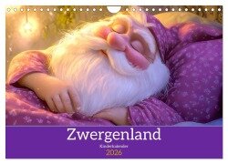 Zwergenland - Kinderkalender (Wandkalender 2026 DIN A4 quer), CALVENDO Monatskalender - Liselotte Brunner-Klaus