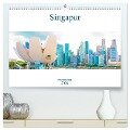 Singapur - Panoramablick (hochwertiger Premium Wandkalender 2024 DIN A2 quer), Kunstdruck in Hochglanz - Nina Schwarze