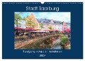 Stadt Saarburg - Rundgang in Aquarell Illustrationen (Wandkalender 2024 DIN A3 quer), CALVENDO Monatskalender - Anja Frost