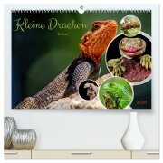 Kleine Drachen - Echsen (hochwertiger Premium Wandkalender 2026 DIN A2 quer), Kunstdruck in Hochglanz - Susan Michel
