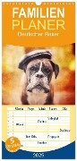 Familienplaner 2025 - Deutscher Boxer mit 5 Spalten (Wandkalender, 21 x 45 cm) CALVENDO - Kerstin Mielke