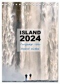 Island 2024 - Einzigartige Natur hautnah erleben (Tischkalender 2024 DIN A5 hoch), CALVENDO Monatskalender - Dirk Vonten