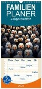 Cover-Bild zum Titel 'Familienplaner 2026 - Gruppentreffen mit 5 Spalten (Wandkalender, 21 x 45 cm) CALVENDO' von 'Kerstin Waurick'