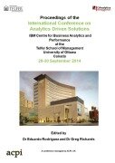 Cover-Bild zum Titel 'The Proceedings of the International Conference on Analytics Driven Solutions' von ''