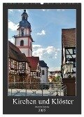 Kirchen und Klöster deutsche Kleinode (Wandkalender 2025 DIN A2 hoch), CALVENDO Monatskalender - Andrea Janke