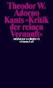 Kants »Kritik der reinen Vernunft« (1959) Band 4 - Theodor W. Adorno