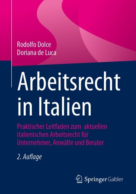 Arbeitsrecht in Italien - Rodolfo Dolce, Doriana de Luca