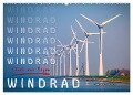 Windrad - Fluch und Segen (Wandkalender 2024 DIN A2 quer), CALVENDO Monatskalender - Peter Roder