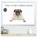Mops - unwiderstehlich und charmant (hochwertiger Premium Wandkalender 2025 DIN A2 quer), Kunstdruck in Hochglanz - Fotodesign Verena Scholze