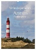 Urlaubsparadies Amrum / Familienplaner (Wandkalender 2024 DIN A2 hoch), CALVENDO Monatskalender - Andrea Potratz