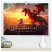 Drachentänzer - Bildgeschichten aus dem Mittelalter (hochwertiger Premium Wandkalender 2026 DIN A2 quer), Kunstdruck in Hochglanz - Bettina Dittmann