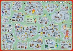 Cover-Bild zum Titel 'mindmemo Lernposter - I primi passi - Italienisch für Einsteiger - Vokabeln lernen mit Bildern - Zusammenfassung' von 'Fischer Henry, Hunstein Philipp'