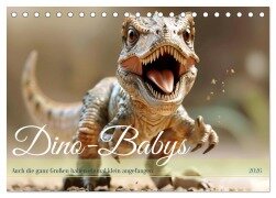 Dino-Babys (Tischkalender 2026 DIN A5 quer), CALVENDO Monatskalender - Daniela Tapper