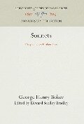 Sonnets - George Henry Boker