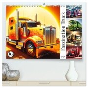Faszination Truck: KI-Designs von Lack und Leistung (hochwertiger Premium Wandkalender 2026 DIN A2 quer), Kunstdruck in Hochglanz - Marco Warstat