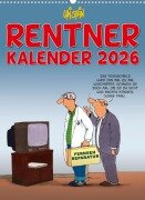 Cover-Bild zum Titel 'Uli Stein Rentnerkalender 2026: Monatskalender für die Wand' von 'Uli Stein'