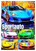 Sportauto Paintings (Tischkalender 2024 DIN A5 hoch), CALVENDO Monatskalender - Rose Hurley