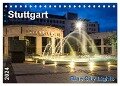 Stuttgart - Blue City Lights (Tischkalender 2024 DIN A5 quer), CALVENDO Monatskalender - Thomas Seethaler