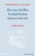 Cover-Bild zum Titel 'Du wirst heillos Geduld haben müssen mit mir' von 'Friedrich Glauser'