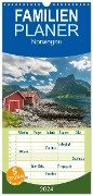 Familienplaner 2024 - Norwegen mit 5 Spalten (Wandkalender, 21 x 45 cm) CALVENDO - Roman Burri