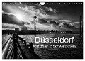 Düsseldorf Ansichten in Schwarz-Weiß (Wandkalender 2024 DIN A4 quer), CALVENDO Monatskalender - Klaus Hoffmann