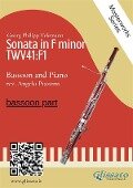 (bassoon part) Sonata in F minor - Bassoon and Piano - Angelo Piazzini, Georg Philipp Telemann