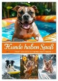 Hunde haben Spaß (Wandkalender 2025 DIN A2 hoch), CALVENDO Monatskalender - Sabine Löwer