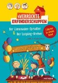 Cover-Bild zum Titel 'Der verrückte Erfinderschuppen - Doppelband: Der Limonaden-Sprudler & Der Looping-Dreher' von 'Lena Hach'