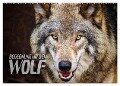 Begegnung mit dem Wolf (Wandkalender 2024 DIN A2 quer), CALVENDO Monatskalender - Renate Bleicher