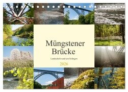 Cover-Bild zum Titel 'Müngstener Brücke - Landschaft rund um Solingen (Tischkalender 2026 DIN A5 quer), CALVENDO Monatskalender' von 'Meike Bölts'