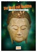 Die Welt mit Buddha (Wandkalender 2025 DIN A2 hoch), CALVENDO Monatskalender - Herzog von Laar am Rhein