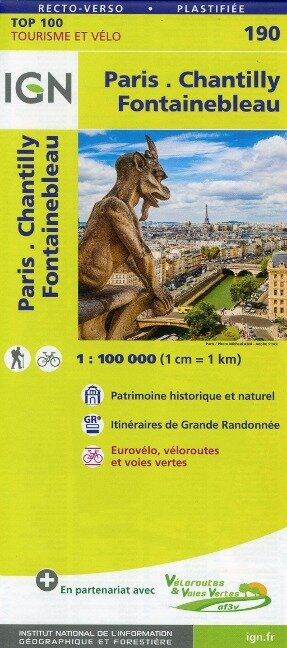 Paris.Chantilly.Fontainebleau 1:100 000 - 