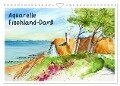 Aquarelle - Fischland-Darß (Wandkalender 2024 DIN A4 quer), CALVENDO Monatskalender - Brigitte Dürr